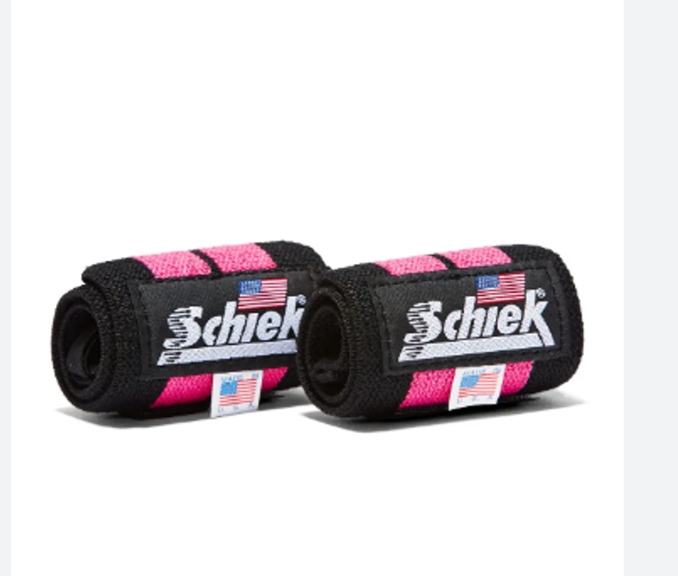 רצועות למפרק כף היד Schiek Pink Line Wrist Wraps