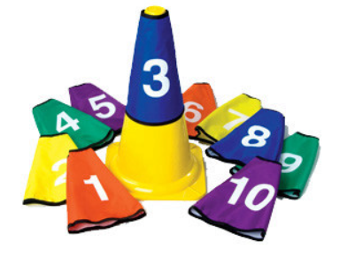 ערכת שרוולים להלבשה על קונוס מספרים 1-10