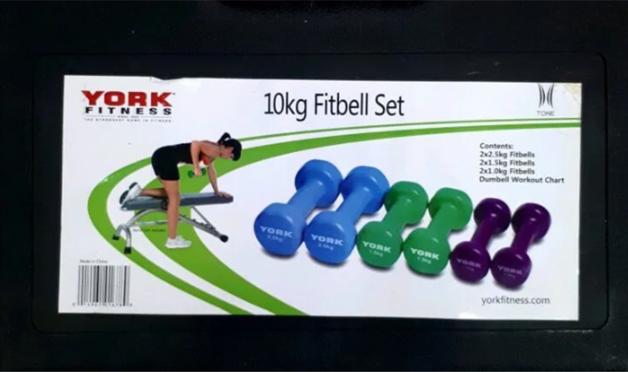 סט משקוליות ניאופרן מבית YORK